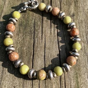 🌹👀💄Jade/Jasper Bracelet by Susan A Ray